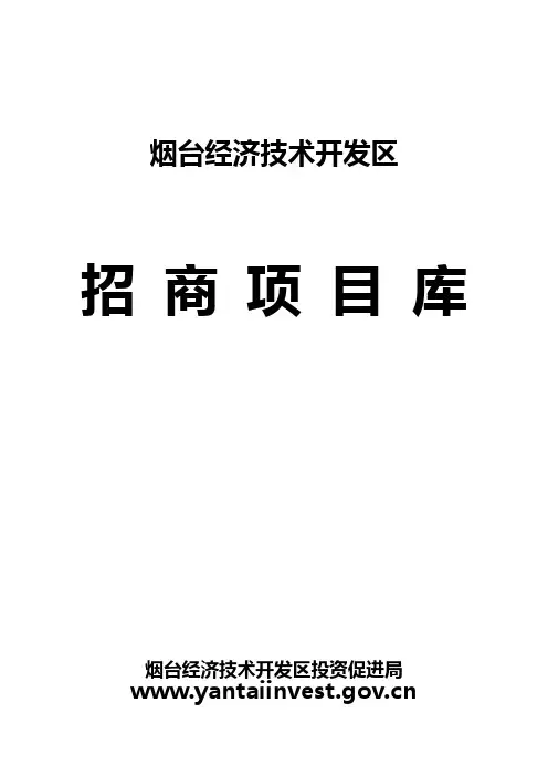 烟台开发区招商项目库