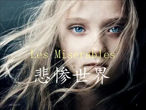 悲惨世界 ppt课件