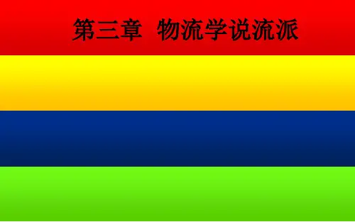 第三章  物流学说流派