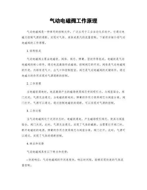 气动电磁阀工作原理