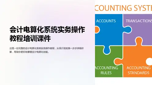 会计电算化系统实务操作教程培训课件