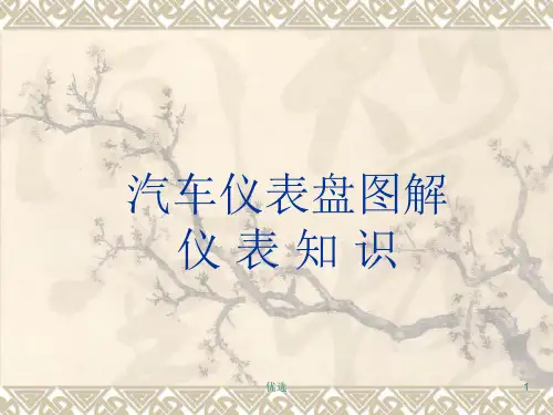 汽车仪表盘图解模板.ppt