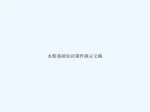 水粉基础知识课件演示文稿