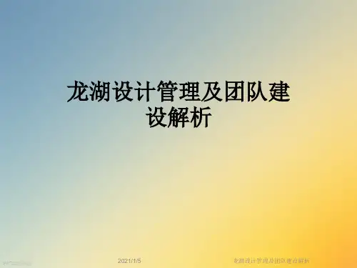 龙湖设计管理及团队建设解析