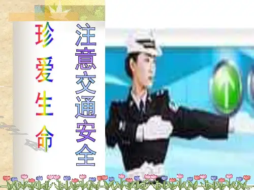 课件《珍爱生命,注意交通安全》