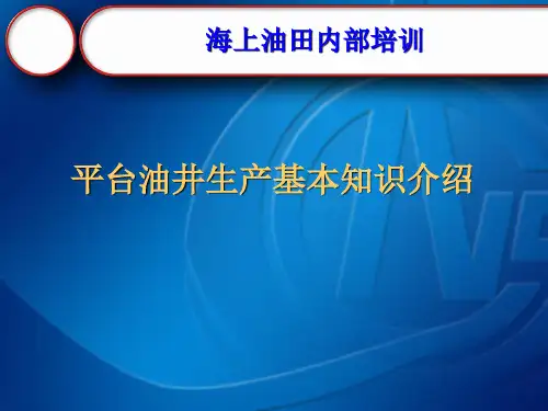 海上油田平台油井生产基本知识介绍