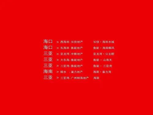 海南项目营销策划报告合集