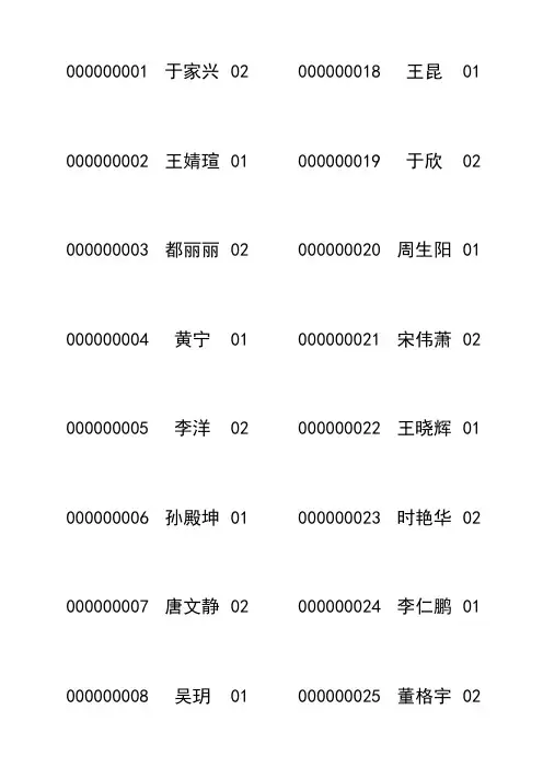打印考号