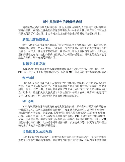 新生儿脑损伤的影像学诊断4271