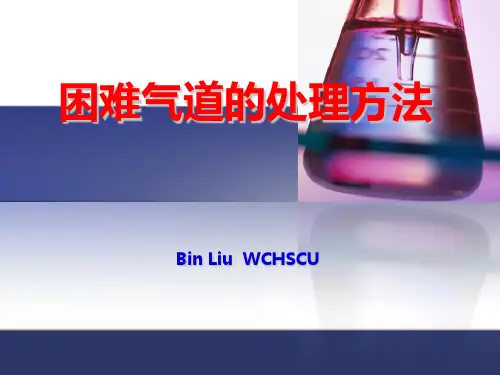 困难气道的处理方法精品PPT课件