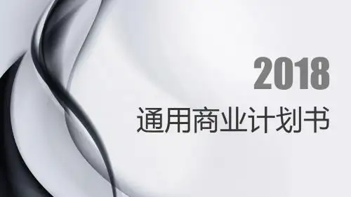 简约大气商务风格商业计划书PPT模板