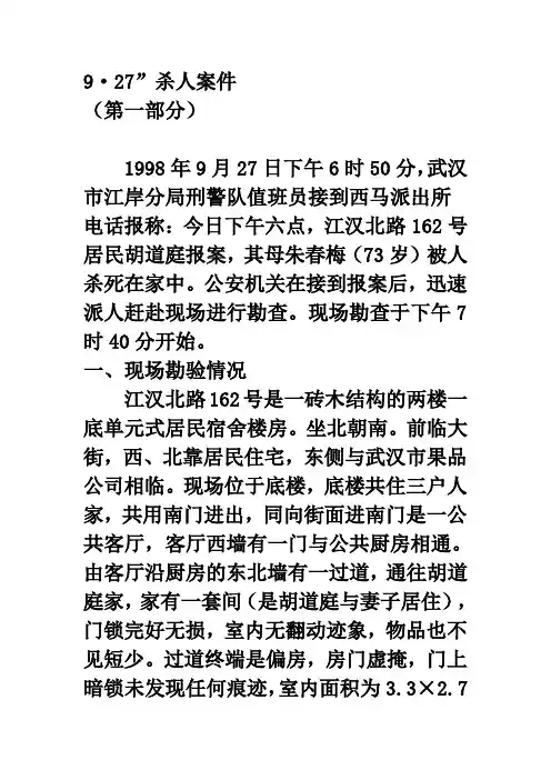 杀人案件实例