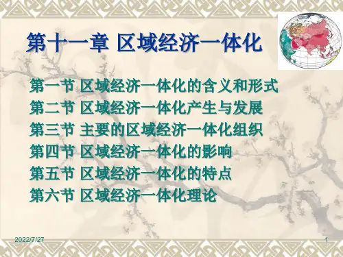 国际贸易学课件教程-第十一章-区域经济一体化