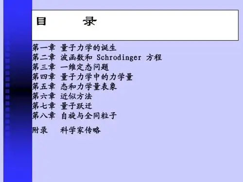 北京大学量子力学课件
