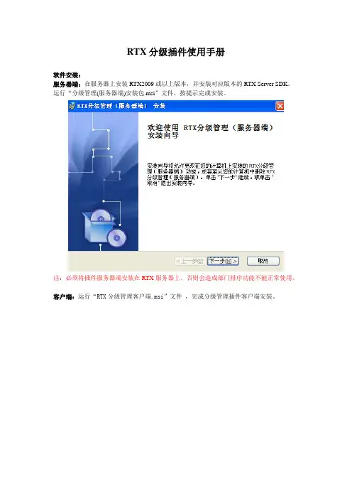RTX分级插件使用手册