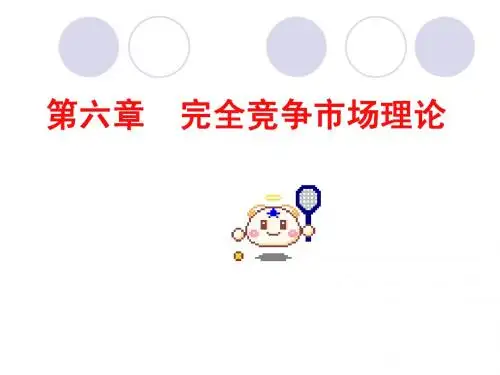 第6章  完全竞争市场理论
