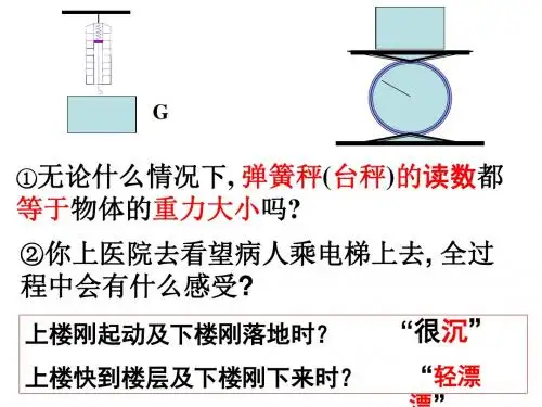 人教版新课标高中物理《超重和失重》精品优质课PPT
