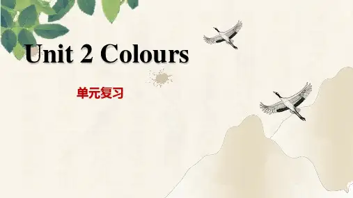 Unit 2 Colours 单元复习课件九年级英语上册新课标(核心素养)同步大师课堂(牛津译林版)