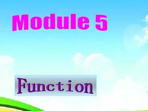 高中高中英语Module5 Function 外研版选修6优质课件.ppt