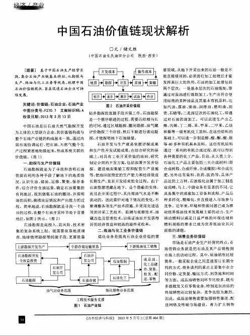 中国石油价值链现状解析