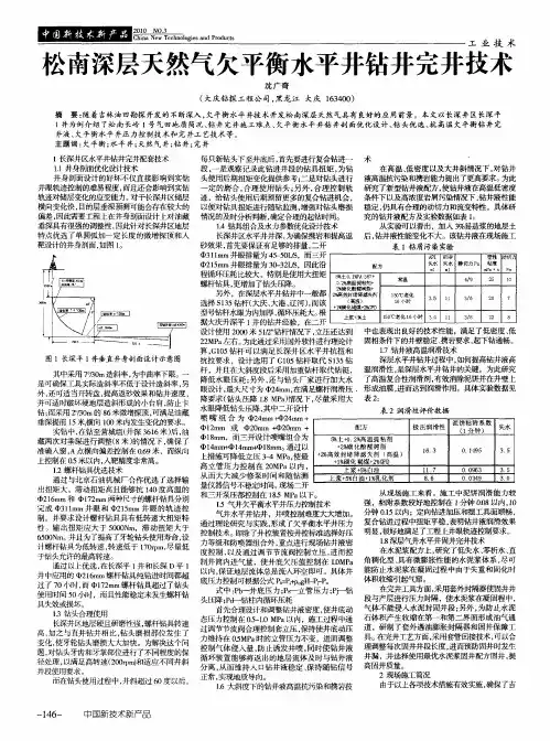 松南深层天然气欠平衡水平井钻井完井技术
