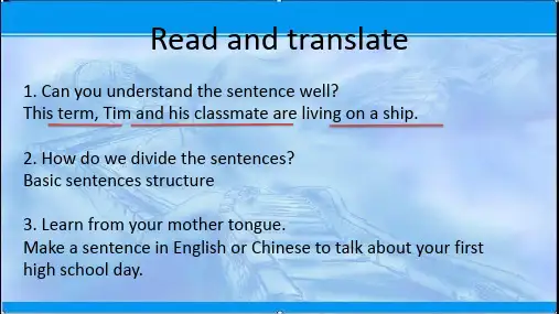 2019-2020学年新人教版高中英语必修1新课件：Welcome Unit  Period 3 Discovering Useful Structure