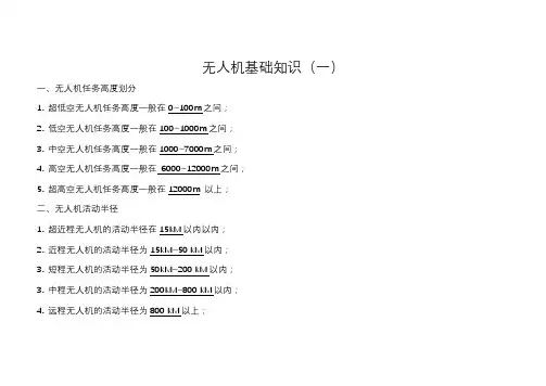 无人机基础知识(一)