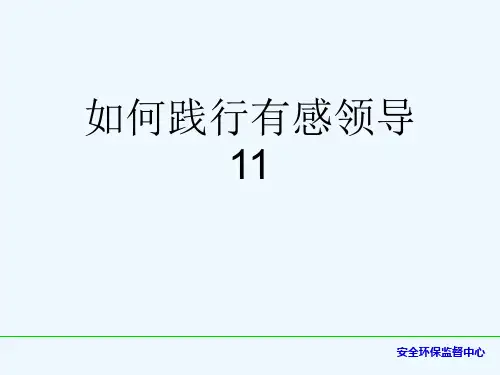如何践行有感领导11[可修改版ppt]