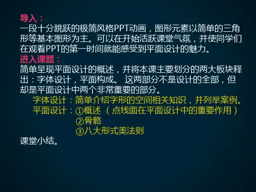 平面设计教学PPT模板