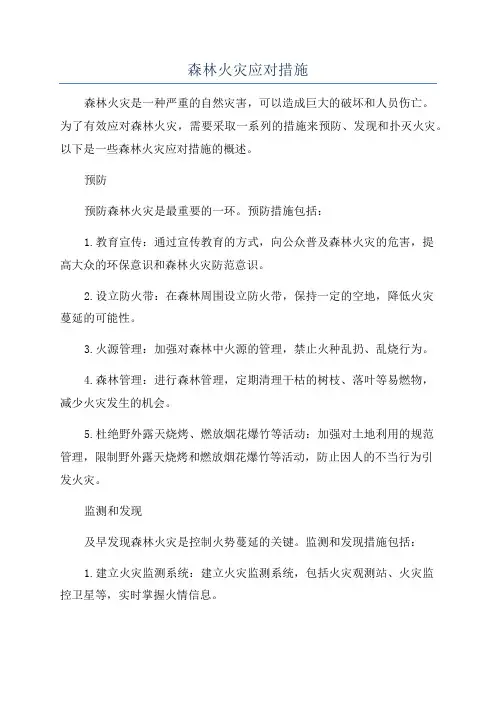 森林火灾应对措施