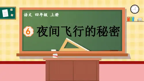 部编版四年级语文上册《夜间飞行的秘密》PPT优秀课件