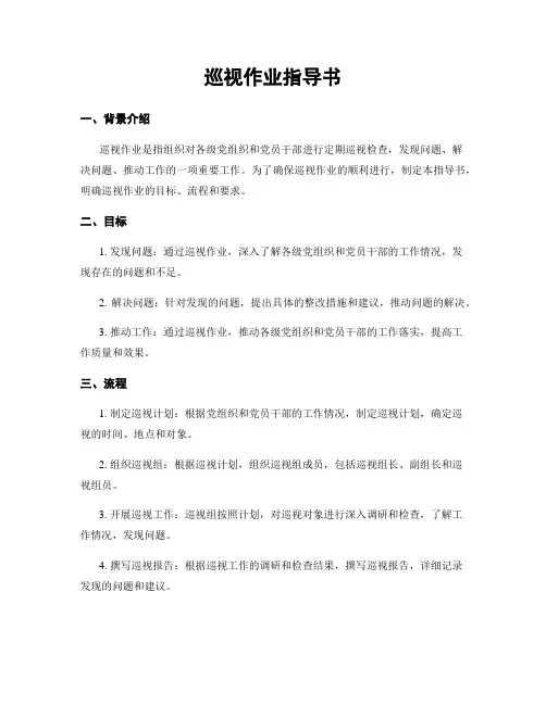 巡视作业指导书