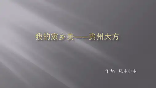 我的家乡美——贵州省大方县