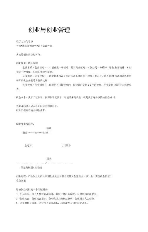 创业管理方案计划实战尔雅李肖鸣