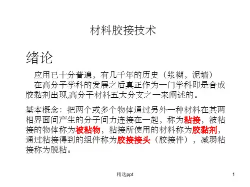 胶黏剂与粘接技术原理PPT课件