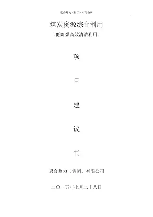 煤炭资源综合利用