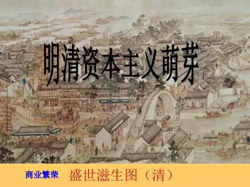 明清资本主义萌芽PPT精品文档