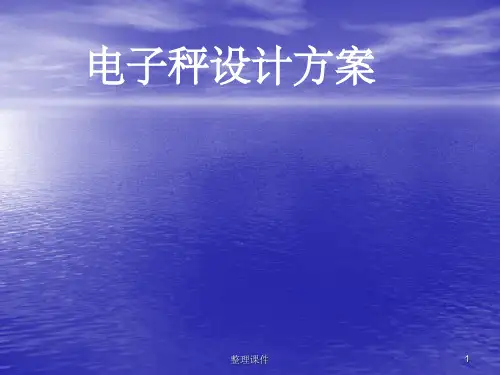 简易电子称设计(1)
