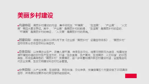 美丽乡村建设案例分析及开发模式探究PPT课件