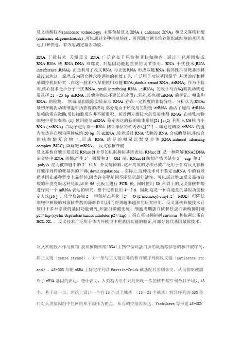 反义核酸技术