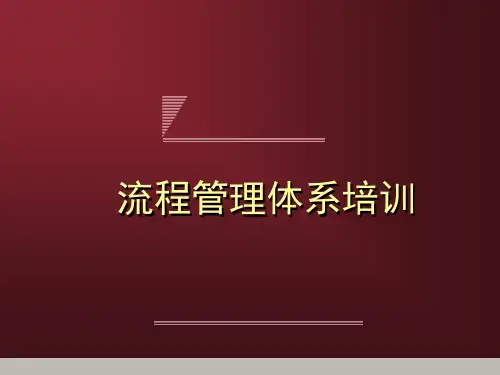 流程管理体系培训