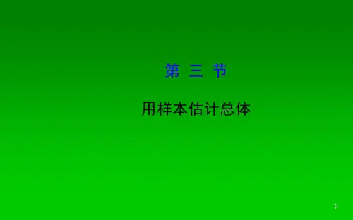 用样本估计总体ppt课件