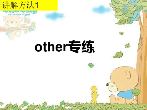 最新代词other,another,the other中考,经典考题