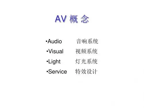 AV知识培训