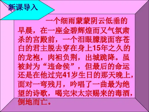 虞美人ppt课件五