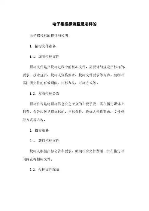 电子招投标流程是怎样的