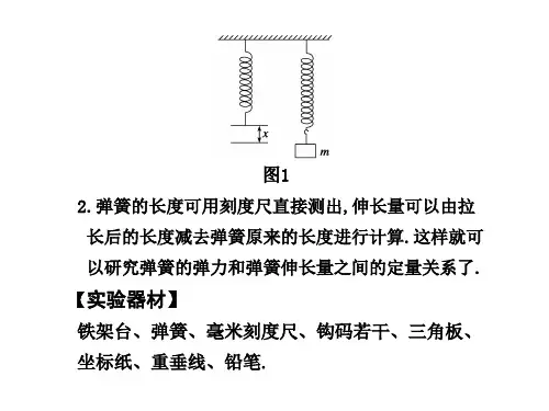 实验二探究弹力和弹簧伸长量的关系