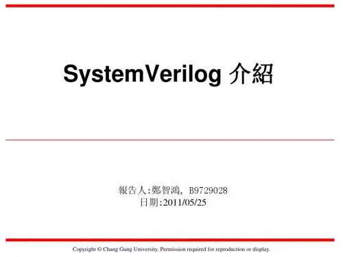 SystemVerilog介绍