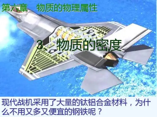 苏科版物理八年级下册 6.3 物质的密度(共49张PPT)