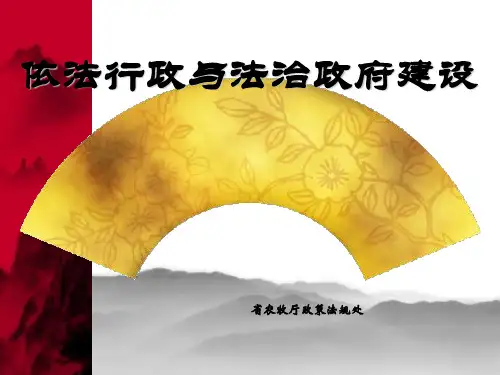 依法行政及法治政府课件